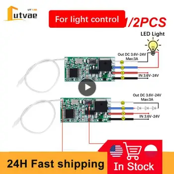 1/2TK Micro Wireless Remote Control Switch Module DC12V 24V Ühe-ja Viis Mini Kontrolli Lohe Kerge Kapp Hele LED Light String