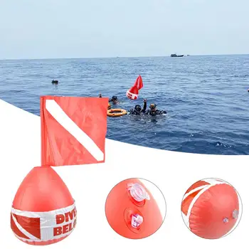 1 Seadistage Poi Palli Täispuhutav Raskeveokite PVC Sukelduja Allpool Lipu Poi Float Sukeldumine Täispuhutav Vinüül Kaitse Mere Poi Kinnitamine