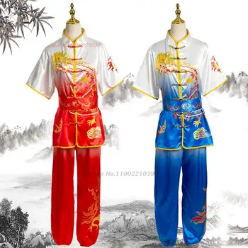 2024 hiina tai chi shaolin kung fu ühtne dragon prindi võitluskunst sobiks taiji wushu kostüüm wing chun etapi täitmise komplekt