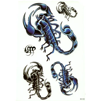 2tk 3d Armas Skorpion Ajutiste Tätoveeringute meeste Sugu Toodete Mees Naine tatouage temporaire tatuajes temporales tatoos võltsitud tattoo