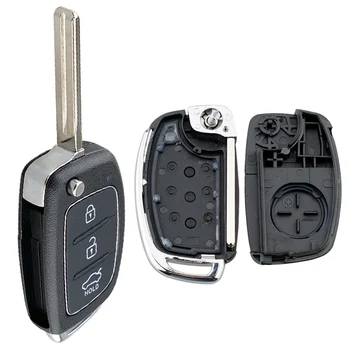 3 nuppu Auto Remote Key Shell Juhul Asendamine Sobib Hyundai / Santa / Fe Sonaat-/ Tucson - Aktsent I30 / I40 / I45