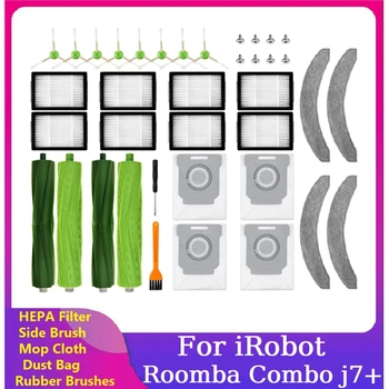 30PCS Varuosade Komplekt Irobot Roomba Combo J7+ Tolmuimeja Kummist Hari HEPA Filter Pool Harjaga Pühkida Lapiga Tolmu Kott