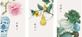 AS3006 Hiina Stiilis Rohelised Taimed Litši Prindi Art Canvas Poster Eest elutuba Decor Kodus Seina Pilti