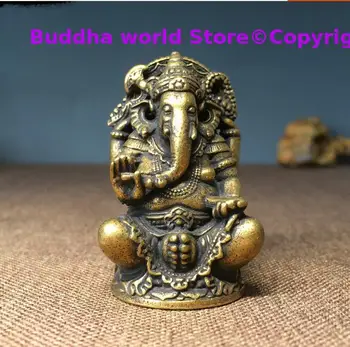 Aasia, India, Tai, Kreeka-Budistlik KODUS AUTO Tasku Talisman Kaitse Retro pronks Ganesha Jumala rikkuse Buddha kuju ohutu