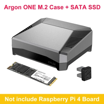 Argoon ÜKS M. 2 Puhul SATA SSD Vaarika Pi-4 Mudel B Alumiiniumsulamist Kest Ruum 128GB 256GB 512 GB SSD Valik