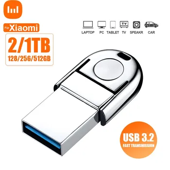 Eest Xiaomi USB Flash Drive 2TB 1 TB Android OTG Tüüp-C Ja Arvuti USB-2-1high-käigulise Disain, Metallist Kere Flash Dick