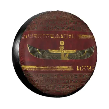 Egiptuse Jumal Varuratta Rehvi Kate nii, Kott Pouch Ilmastikukindel Egiptuse Hieroglüüfid Rataste Katted Jeep Pajero 14