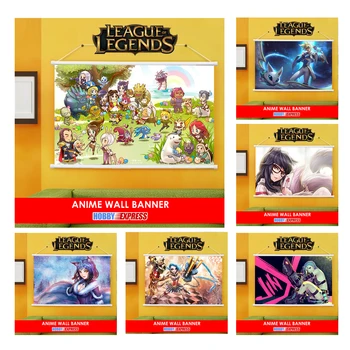 Hobi Express Anime Home Decor Liikuge Seina Kaunistamiseks Plakat Rippus Banner 60x90 League of Legends