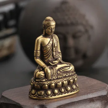Kagu-Aasia, Tai, Kreeka-Budistlik tasku reisi otstarbekus Kõikvõimas Buddha Sakyamuni Amulett messing väike buddha amulett