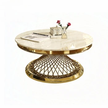 Kodus mööblit ringi center tabel marmorist diivanilauad kaasaegne luksus kohvi tabel elutuba