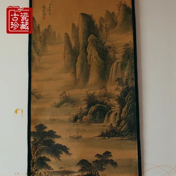 Käsitsi maalitud Hiina maali,Maastiku Qing Dynast Hiinas, #10,tasuta shipping