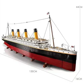 Laos 99023 Ühilduv 10294 Titanic Suur Cruise Boat Laeva Steamship tellised, ehitusplokid Laste Diy Mänguasjad Armastan Kingitusi