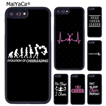 MaiYaCa Cheerleader Tuju Heartbeat Line Telefon Case For iphone SE2020 15 14 XR, XS 11 12 13 Pro MAX 7 8 Plus coque Katab Kest