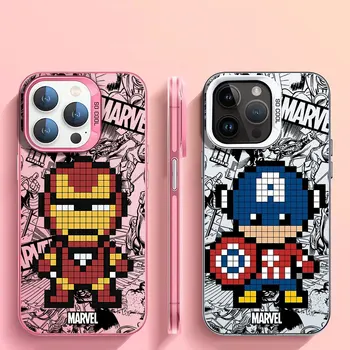Marvel raud Kapten Ameerika Pehme Kaas TPÜ Silikoon Telefoni puhul Apple iPhone XS Max X 15 Pro Max 13 11 XR 12 Pro 14 Pluss Kott