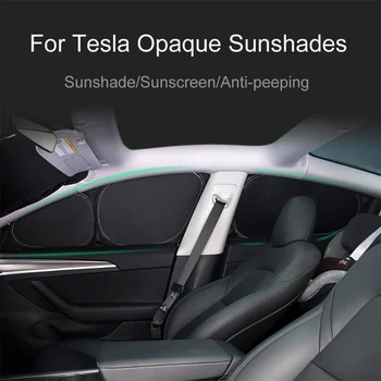 Näiteks Tesla Model 3/Y 2017-2023 Päikese Vari Esiklaas Päikesevarju Kate Kaitsja Ees Akna eraelu Puutumatuse Pime Tumenevad Anti-peeping