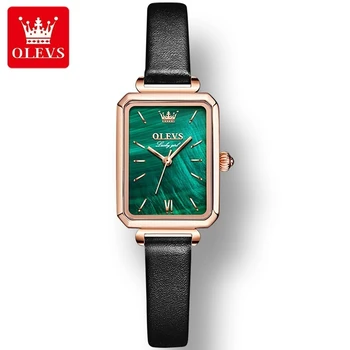 OLEVS 6624 Mood Quartz Watch Ristküliku-dial Sulamist Watchband