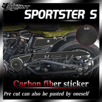Sest Harley-Davidson Sportster S 6D süsinikkiust kaitse kleebis keha film teenetemärgi kleebis muutmine