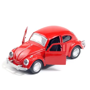 Sulam auto mudel Beetle vintage auto ukse avamiseks vajalik jõud Laste mänguasja auto kook teenetemärgi Auto veavad tarvikud