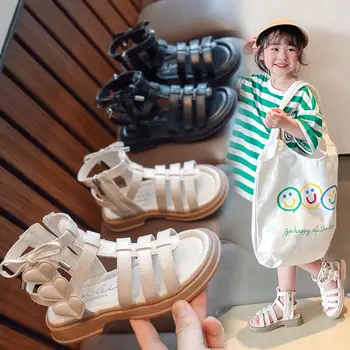 Suvel Girl Kingad Vibu Non-slip Pehme Lapsed teise lapse Baby Kingad korea Laste Tüdrukud Printsess Avatud Varvas Ranna-Sandaalid