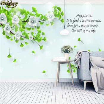 beibehang Custom foto tapeet seinamaaling Euroopa muster Hõlmikpuu ehted lilled Pearl reljeef kaasaegne minimalistlik de papel parede