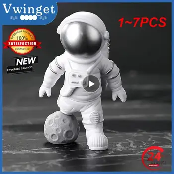1~7TK Vaik Astronaut Joonis Kuju Figuriin Spaceman Skulptuur Haridus Mänguasjad Desktop Koju Teenetemärgi Astronaut Mudel Lapsed