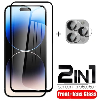 2in1 Karastatud Klaas Apple iPhone 14 Pro Max kaitseklaas Juhul iPhone14 Pluss ipone 14 Pro 14pro Protector Film Coques