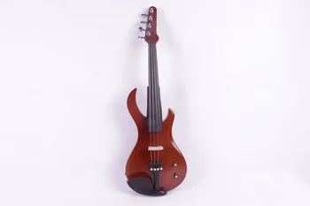 4 String 4/4 Full Size Elektriline Viiul Leek Kitarri Kuju Ebony Paigaldamise Vaher Pea Täispuidust Võimas Heli Käsitöö Lõpetanud