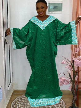 Bazin Riche Pikk Varrukas Pulmakleit Sünnipäeva Kleit Aafrika Kleidid Pall Kleit Õhtukleit
