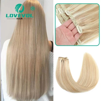 Clip in Human Hair Extensions Tõeline Juuksed Blond Tuhk Blond Mix Hele Blond 3 Tk 70-110 Grammi Remy Põhjamaade Blondid Juuksed Klippe