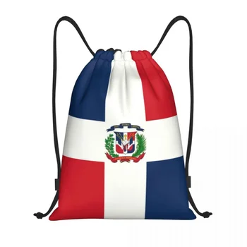 Custom Dominikaani Vabariigi Lipu all Pingutusnöör Kotid Koolitus Jooga Seljakotid Mehed Naised Sport Jõusaal Sackpack