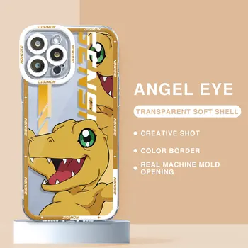 Digimon Agumon Gabumon Pet Selge Case For Samsung Galaxy S23 S21 S22 Ultra S20 FE S10 Lisa 10 Pluss A50 A30 Coque Fundas