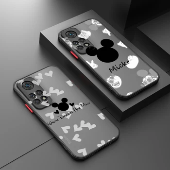 Disney Minnie Mickey Armas Jaoks Xiaomi Redmi Lisa 12 Turbo Kiirus 11 10 9 Pro Plus Max 4G, 5G Jäätunud Poolläbipaistev Raske Telefoni Puhul
