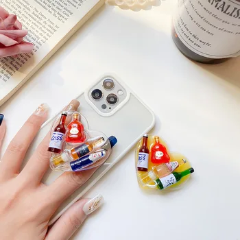 INS Korea 3D Armas Veini Pudeli Hoidikut Griptok Toetust IPhone Samsung Grip Tok Kokkuklapitavad Handband Sõrme Seista