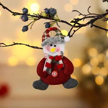 Isiku Asjade Xmas Tree Teenetemärgi Pidulik Puhkus Rippuvad Kaunistused Jumalik Cartoon Lumememm Põder Santa Claus Jõulud