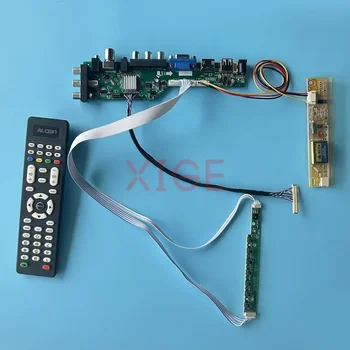 LCD Kontrolleri Draiver Juhatuse Sobib HSD150PX16 HSD150PX17 Digitaalse Signaali DVB 1CCFL 1024*768 30Pin LVDS Kit Ekraan IR+AV+USB+HDMI+VGA