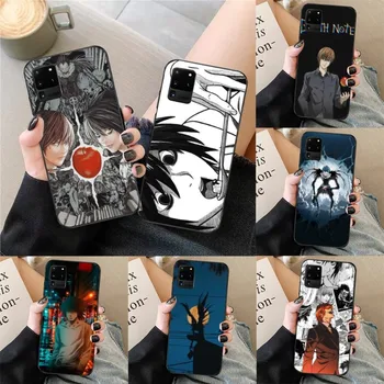 Lahe Anime Death Note Telefoni Puhul Samsungi Galaxy S23 S21 S22 S10 S9 S8 Plus Ultra Pehme Must Kate Telefon