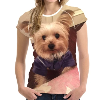 Lemmiklooma koera 3D trükkimine T-särk, meeste ja naiste ümber kaela lühikesed varrukad mood kleit liiga XXS-6XL polüester materjal