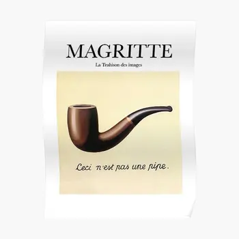 Magritte La Trahison Des Pilte Plakat Vintage Toa Kaunistamise Kunst Maali Kaasaegse Kodu Pilt Seina Prindi Seinamaaling Naljakas Raamita