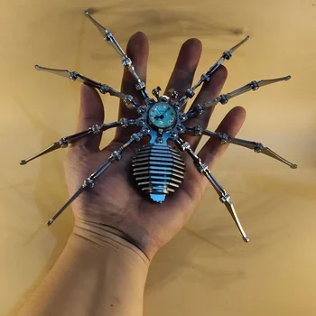 Mehaaniline Putukate Spider Kell Loominguline Käsitsi valmistatud Käsitsi Valmistatud Kokkupandav Metallist, Käsitöö, Laste Mänguasi Kell