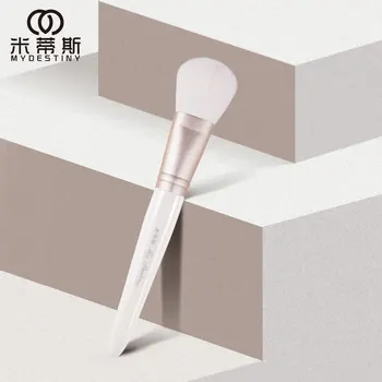 MyDestiny kosmeetiline pintsel-Lumi Valge sarja-Ruut pea punastama&powder brush-kvaliteetne kitse juuksed meik tööriista&pen-ilu