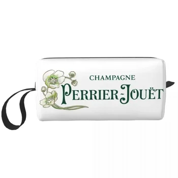 Perrier Šampanja Jouets Logo Kosmeetika Kott Naiste Armas Suur Võimsus Meik Juhul Ilu Säilitamine Tualett-Kotid