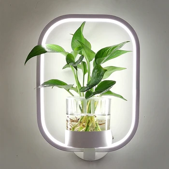 Ringi LED Taime seina lambid elutuba Restoran Magamistuba klaasist hüdropooniline Taimede põhjal võistluskalendri Koridori Vahekäiguga Decor seina sconce