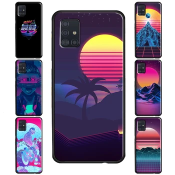 Synthwave 80-ndate Retro Art Case For Samsung Galaxy S20 FE S21 S22 Ultra S8 S9 S10 Lisa 10 Pluss S10e Lisa 20 Ultra