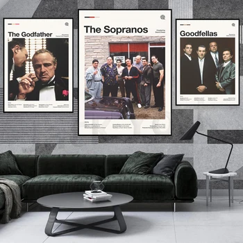 The Sopranos - TV Seeria, Plakati Printimine - TV Show Plakati Printimine, Seina Art, Vintage Print, Retro Plakat