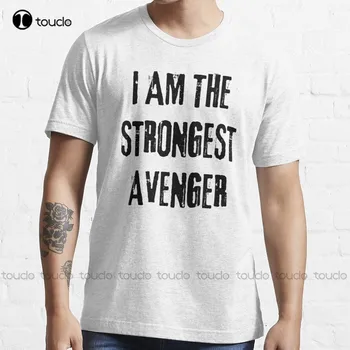 Tugevaim Avenger Trendid T-Särk Vintage T-Särgid, Meeste Tee T-Särgid Digitaaltrükk Harajuku Streetwear Uus Populaarne