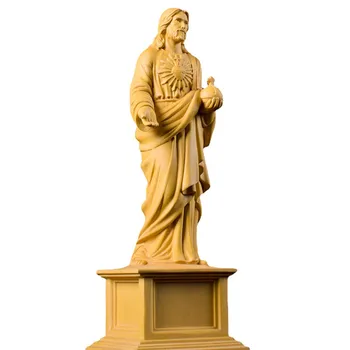 Täispuidust Käsitsi Nikerdamist Katoliku Jeesuse Kuju Kodu elutoas Kiriku Kaunistamiseks 20.5 cm Jeesus Figuriin Kaunistused