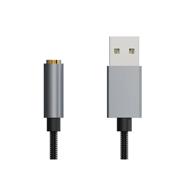 USB ja 3,5 mm Pistik, USB-Välise Heli Kaardi Adapter 3,5 mm Liides EarPods Kõrvaklapid Arvuti ARVUTI Sülearvuti helikaart