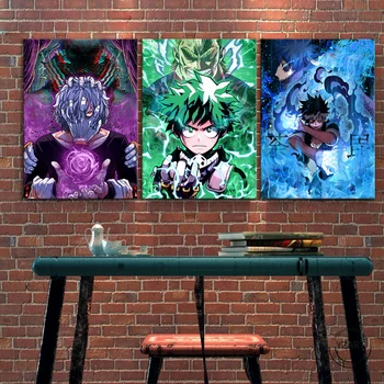 Uue Kujunduse, Minu Kangelane akadeemiliste Ringkondade Anime Plakat IZUKU/Shigaraki Tomura/dabi Lõuend Seina Art Home Decor Magamistoaga Anime Kleebis