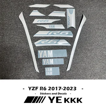 Uus Voolundi Kleebis Shell Decal Line Kleepse, Matt ja Pärlmutter-Valge YAMAHA YZF1000 YZF R6 R6 17 18 19 20 21 22 23